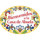 "Bienvenidos a la Casa de Abuela" Decorative Ceramic Door Sign