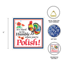 Ceramic Wall Plaque: Humble Polish