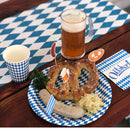 Oktoberfest Party Supplies Appetizer Toothpicks 50 Pieces with Bavarian Checkered Pattern Decoration