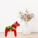 Swedish Dala Horse Wood Figurine Red (2")