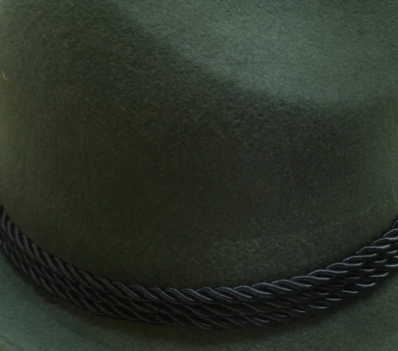 German Bavarian Style Green 100% Wool Hat-HA06