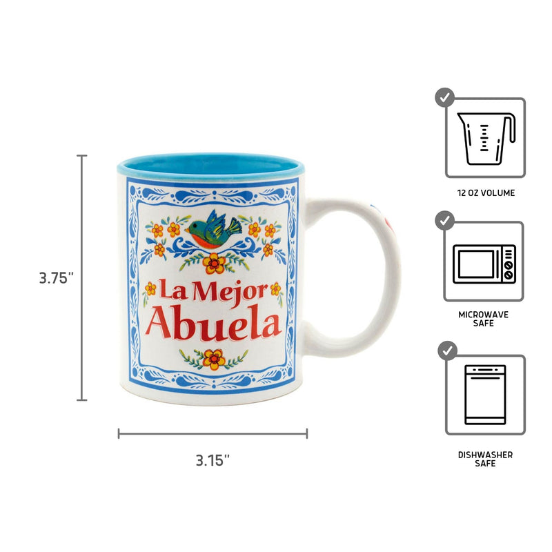 "La Mejor Abuela"  Abuela Gift Ceramic Coffee Mug