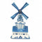 Blue and White Ceramic Windmill House - GermanGiftOutlet.com
 - 4
