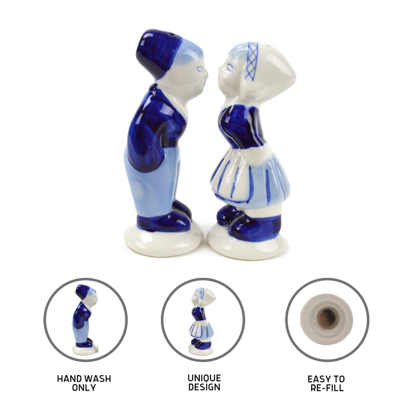 Collectible Salt and Pepper Shakers: Delft Kiss - GermanGiftOutlet.com
 - 4