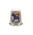 Dala Horse Souvenir Thimble Blue - GermanGiftOutlet.com
 - 1