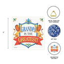 Gift for Grandpa "Grandpa Is The Greatest" Tile