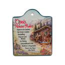 Gift for Opa "Opa's House Rules" Ceramic Trivet