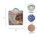 Gift for Opa "Opa's House Rules" Ceramic Trivet