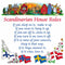 Swedish Gift Wall Tile: Scandinavian House Rules