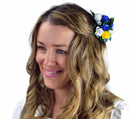 Floral Hair Clip Fastener: Swedish Flowers - GermanGiftOutlet.com
 - 1