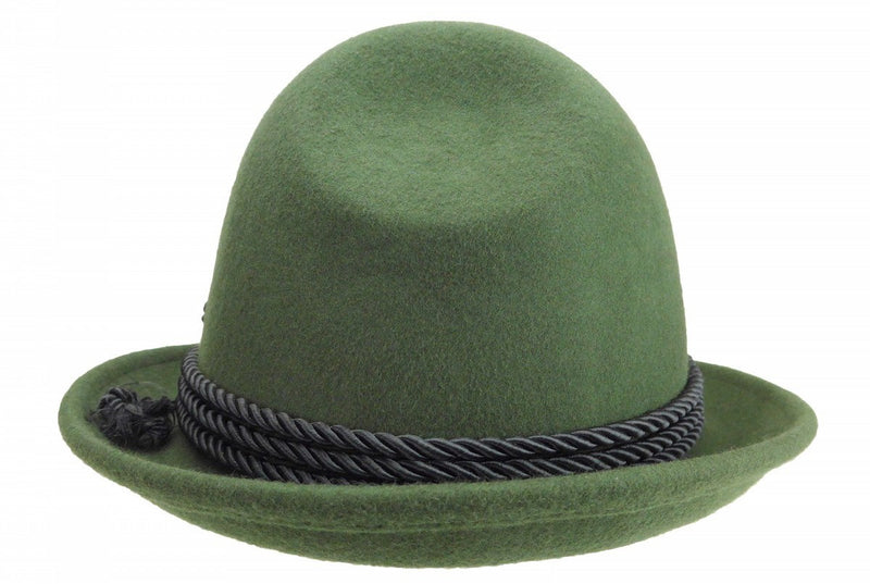 German Bavarian Style Green 100% Wool Hat - GermanGiftOutlet.com
 - 5