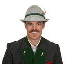 German Alpine Style Gray 100% Wool Hat - GermanGiftOutlet.com
 - 8