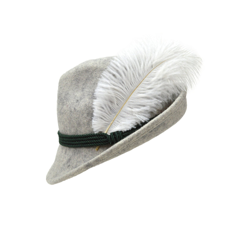 White Hat Feather for Oktoberfest Festival Hats – GermanGiftOutlet