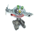German Hat Pin: Ice Axe & Hiking Boots - GermanGiftOutlet.com