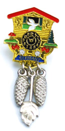 German Hat Pin: Cuckoo Clock - GermanGiftOutlet.com
 - 1