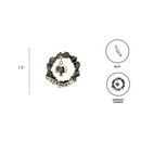 German Hunting Collectible Hat Pin with Cow Bell Charm