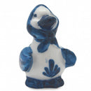 Animals Miniatures Delft Blue Happy Duck - GermanGiftOutlet.com
 - 1