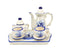 Collectible Miniature Ceramic Tea Set with Windmill Design  - GermanGiftOutlet.com