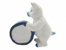 Miniature Musical Instrument Pig With Drum Delft Blue - GermanGiftOutlet.com
 - 1