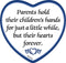 "Parents Hold Their Children's Hands..." Heart Magnet Tile  - GermanGiftOutlet.com