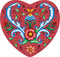 Tile Magnet: Rosemaling Hearts - GermanGiftOutlet.com
 - 1