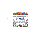 Norwegian Gift Magnet Tile (Tell A Norsk)