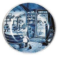 Collectible Plates Cheesemaker Blue-PL08