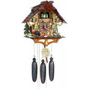 8-Day Musical Cuckoo Clock With Hunter Moving With Binoculars And Waterwheel - GermanGiftOutlet.com
