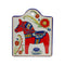 Ceramic Cheeseboard w/ Cork Backing: Red Horse