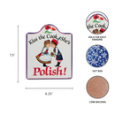 Ceramic Cheeseboard w/ Cork Backing: Polish