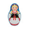 Nesting Doll with Blue Scarf Decorative Trivet