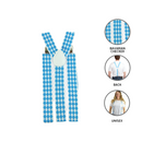 Oktoberfest Costume Suspenders: Checkered