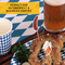 Oktoberfest Bavarian Blue Tablecloth Roll. 40" x 100'