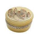 European Village Round Jewelry Box