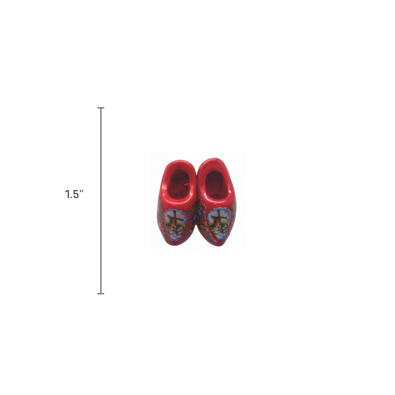 Wooden Shoes Magnetic Gift Red