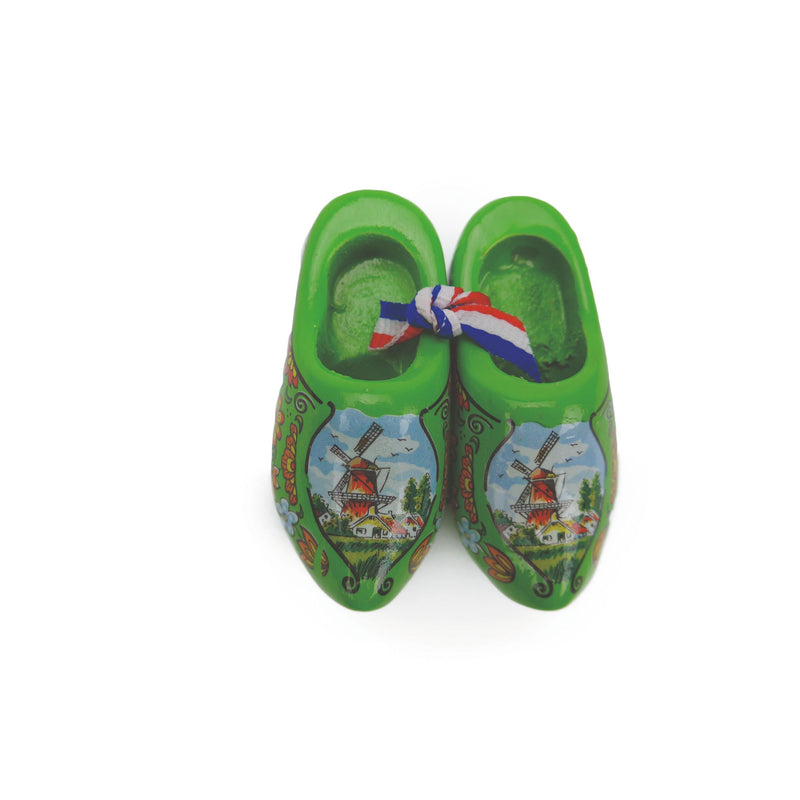 Wooden Shoes Magnetic Gift Green