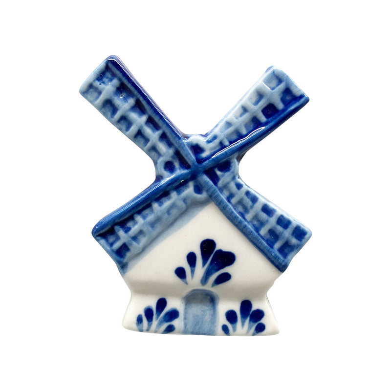 Dutch Souvenir Magnets Blue and White Windmill