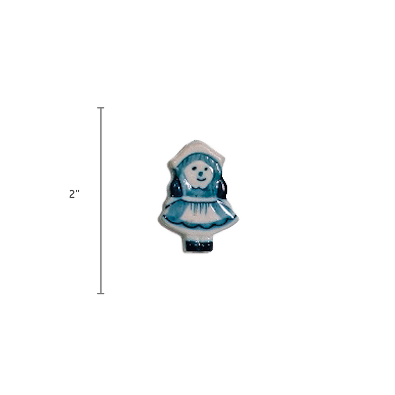 Delft Blue Girl Kitchen Magnet