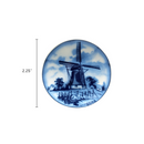 Windmill Ceramic Plate Fridge Magnet