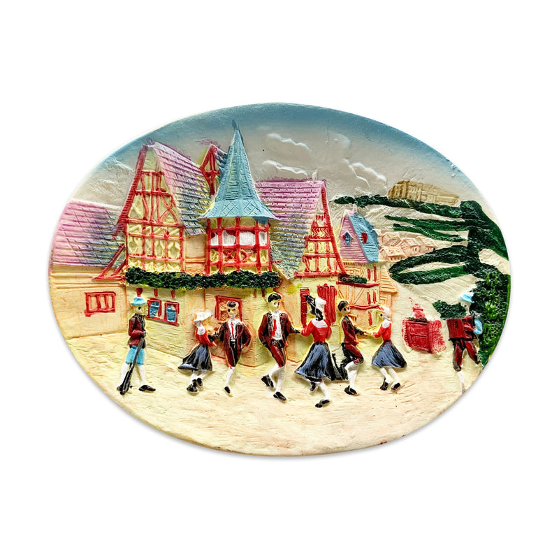 Oktoberfest Dancers German Souvenir Fridge Magnet