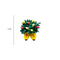Kitchen Magnet Wooden Shoes with Flowers