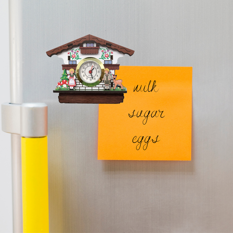 Functioning Cuckoo Clock German Haus Fridge Magnet