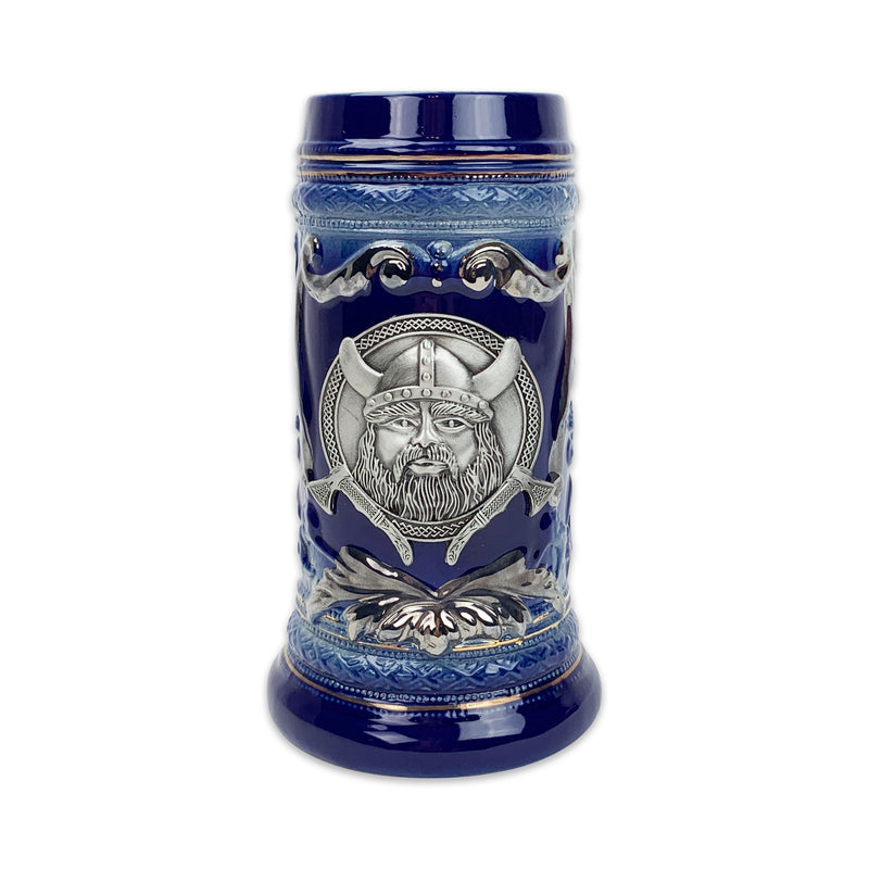 Viking Metal Medallion .75L Beer Stein with Deluxe Relief