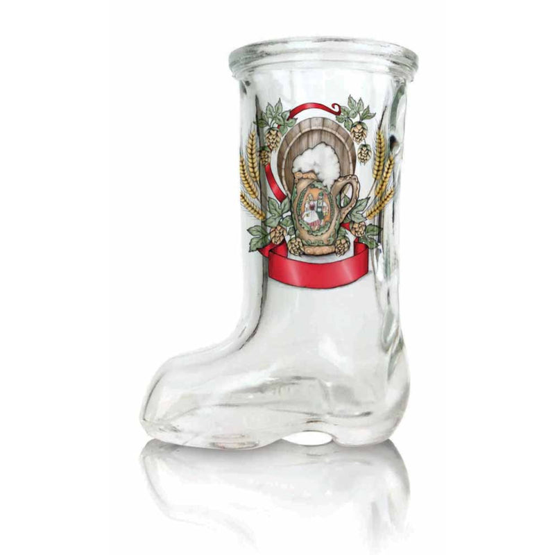 Beer Boot Glass Shot: German Harvest Crest