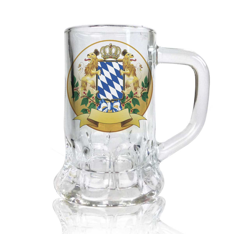 Oktoberfest Mug Shot Glass: Bayern Coat of Arms