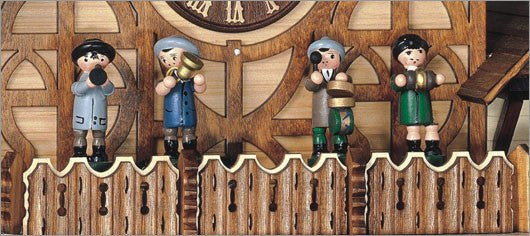 Schneider Black Forest 18" Musical Musicians and Bell Ringer Eight Day Movement German Cuckoo Clock - GermanGiftOutlet.com
 - 2