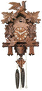 One Day Cuckoo Clock with Carved Maple Leaves & Moving Birds-13" Tall - GermanGiftOutlet.com
 - 1