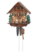 Schneider 11" Black Forest Resting Wood Chopper German Cuckoo Clock - GermanGiftOutlet.com
