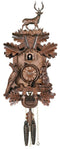 River City Clocks 16" Quartz Hunter's German Cuckoo Clock with Elk - GermanGiftOutlet.com
