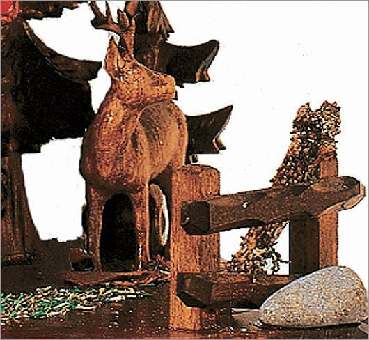 Schneider Black Forest 17" Musical Children on Teeter-totter Eight Day Movement German Cuckoo Clock - GermanGiftOutlet.com
 - 5